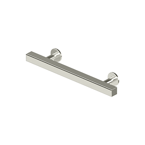 Deltana Pommel Contemporary Cabinet Pull, 4" C-to-C in Lifetime Polished Nickel finish
