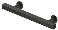 Deltana Pommel Contemporary Cabinet Pull, 4" C-to-C in Oil Rubbed Bronze finish