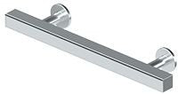 Deltana Pommel Contemporary Cabinet Pull, 4" C-to-C in Polished Chrome finish