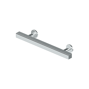 Deltana Pommel Contemporary Cabinet Pull, 4" C-to-C in Polished Chrome finish