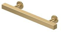 Deltana Pommel Contemporary Cabinet Pull, 4" C-to-C in Satin Brass finish