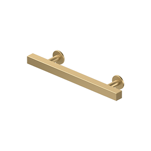 Deltana Pommel Contemporary Cabinet Pull, 4" C-to-C in Satin Brass finish