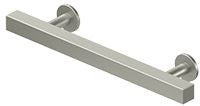 Deltana Pommel Contemporary Cabinet Pull, 4" C-to-C in Satin Nickel finish