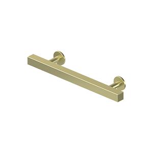 Deltana Pommel Contemporary Cabinet Pull, 4" C-to-C in Unlacquered Brass finish