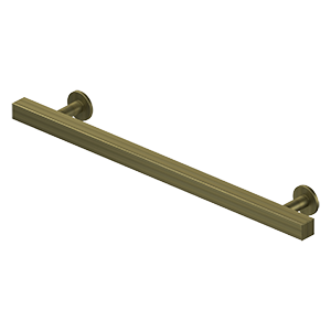 Deltana Pommel Contemporary Cabinet Pull, 7" C-to-C in Antique Brass finish