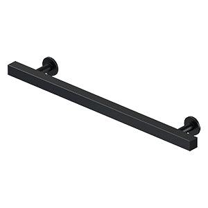 Deltana Pommel Contemporary Cabinet Pull, 7" C-to-C in Flat Black finish