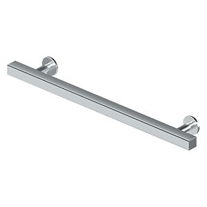 Deltana Pommel Contemporary Cabinet Pull, 7" C-to-C in Polished Chrome finish
