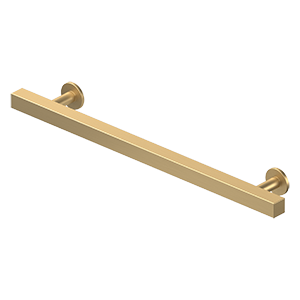Deltana Pommel Contemporary Cabinet Pull, 7" C-to-C in Satin Brass finish