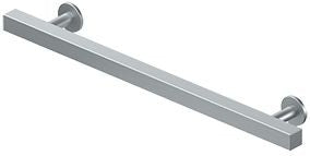 Deltana Pommel Contemporary Cabinet Pull, 7" C-to-C in Satin Chrome finish