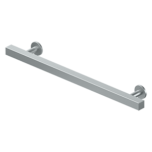Deltana Pommel Contemporary Cabinet Pull, 7" C-to-C in Satin Chrome finish