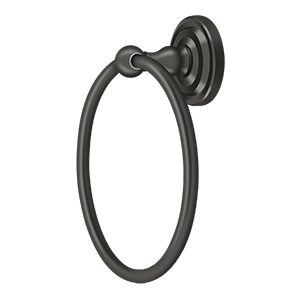 Deltana R: Traditional Series 6 1/2" Towel Ring in Oil Rubbed Bronze finish