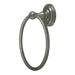 Deltana R: Traditional Series 6 1/2" Towel Ring in Pewter finish