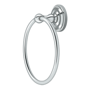 Deltana R: Traditional Series 6 1/2" Towel Ring in Polished Chrome finish