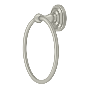 Deltana R: Traditional Series 6 1/2" Towel Ring in Satin Nickel finish