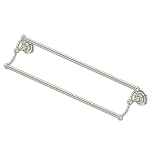 Deltana R: Traditional Series Double Towel Bar, 24" C-to-C in Lifetime Polished Nickel finish