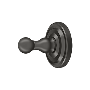 Deltana R: Traditional Series Single Robe Hook in Oil Rubbed Bronze finish