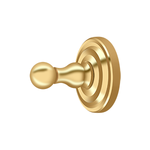 Deltana R: Traditional Series Single Robe Hook in PVD Polished Brass finish