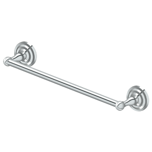 Deltana R: Traditional Series Towel Bar, 18" C-to-C in Polished Chrome finish