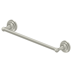 Deltana R: Traditional Series Towel Bar, 18" C-to-C in Satin Nickel finish