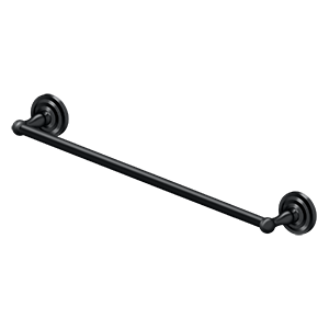 Deltana R: Traditional Series Towel Bar, 24" C-to-C in Flat Black finish