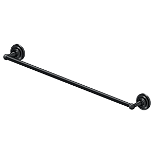Deltana R: Traditional Series Towel Bar, 30" C-to-C in Flat Black finish