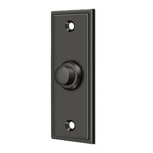 Deltana Rectangular Contemporary Bell Button in Oil Rubbed Bronze finish
