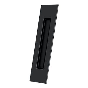 Deltana Rectangular Flush Pull, 10" x 2 1/4" x 1/2" in Flat Black finish