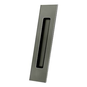 Deltana Rectangular Flush Pull, 10" x 2 1/4" x 1/2" in Pewter finish