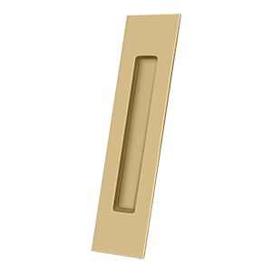 Deltana Rectangular Flush Pull, 10" x 2 1/4" x 1/2" in Satin Brass finish