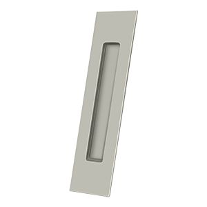 Deltana Rectangular Flush Pull, 10" x 2 1/4" x 1/2" in Satin Nickel finish