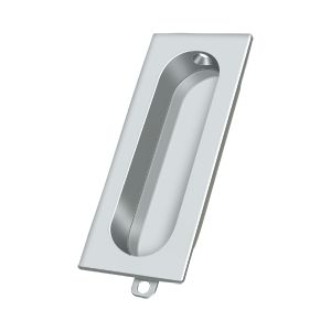 Deltana Rectangular Flush Pull 3 1/8" x 1 3/8" x 1/2" in Polished Chrome finish