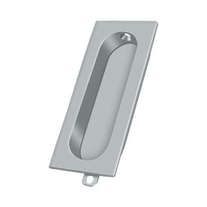 Deltana Rectangular Flush Pull 3 1/8" x 1 3/8" x 1/2" in Satin Chrome finish