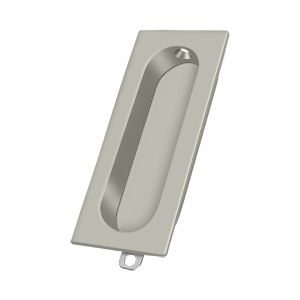 Deltana Rectangular Flush Pull 3 1/8" x 1 3/8" x 1/2" in Satin Nickel finish