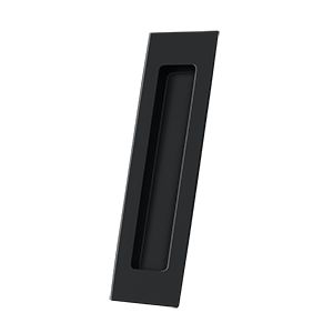 Deltana Rectangular Flush Pull 7" x 1 7/8" x 3/8" in Flat Black finish