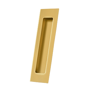 Deltana Rectangular Flush Pull 7" x 1 7/8" x 3/8" in PVD Polished Brass finish