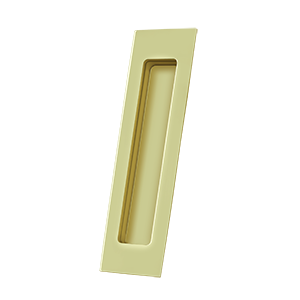 Deltana Rectangular Flush Pull 7" x 1 7/8" x 3/8" in Polished Brass finish