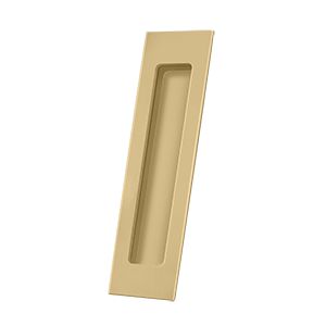 Deltana Rectangular Flush Pull 7" x 1 7/8" x 3/8" in Satin Brass finish