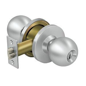 Deltana Round Entry Knob-Grade 2 in Satin Stainless Steel finish