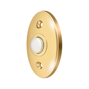 Deltana Standard Bell Button in PVD Polished Brass finish