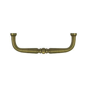 Deltana Traditional Wire Pull, 3 1/2" C-to-C in Antique Brass finish