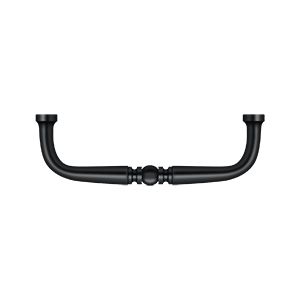 Deltana Traditional Wire Pull, 3 1/2" C-to-C in Flat Black finish