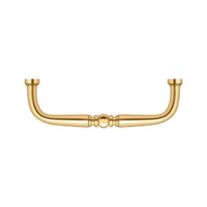 Deltana Traditional Wire Pull, 3 1/2" C-to-C in PVD Polished Brass finish