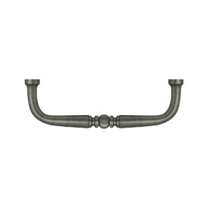 Deltana Traditional Wire Pull, 3 1/2" C-to-C in Pewter finish