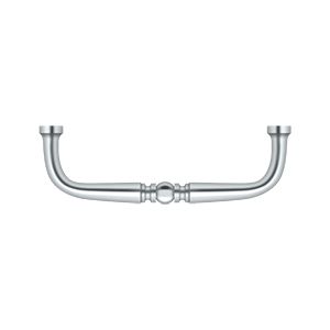 Deltana Traditional Wire Pull, 3 1/2" C-to-C in Polished Chrome finish