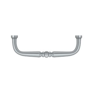 Deltana Traditional Wire Pull, 3 1/2" C-to-C in Satin Chrome finish