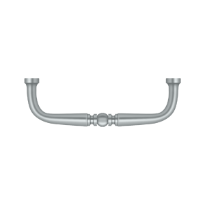 Deltana Traditional Wire Pull, 3 1/2" C-to-C in Satin Chrome finish