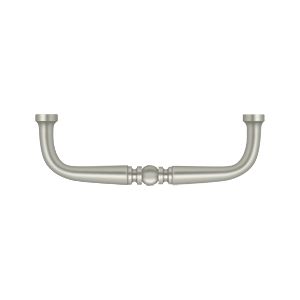 Deltana Traditional Wire Pull, 3 1/2" C-to-C in Satin Nickel finish