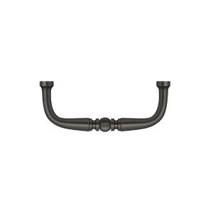 Deltana Traditional Wire Pull, 3" C-to-C in Oil Rubbed Bronze finish