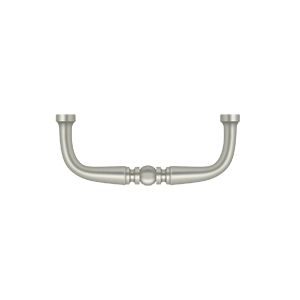 Deltana Traditional Wire Pull, 3" C-to-C in Satin Nickel finish