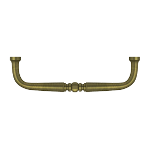 Deltana Traditional Wire Pull, 4" C-to-C in Antique Brass finish